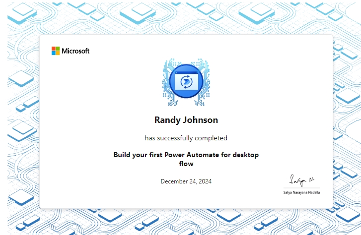 Microsoft Badge