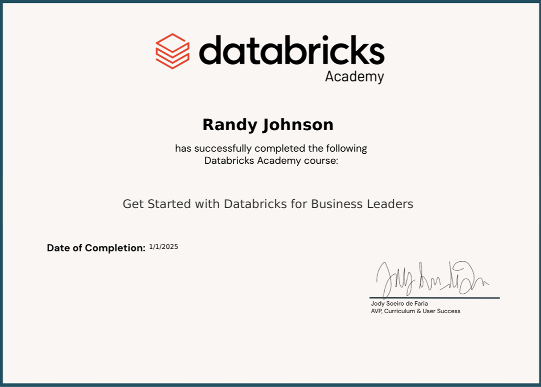 Databricks Badge