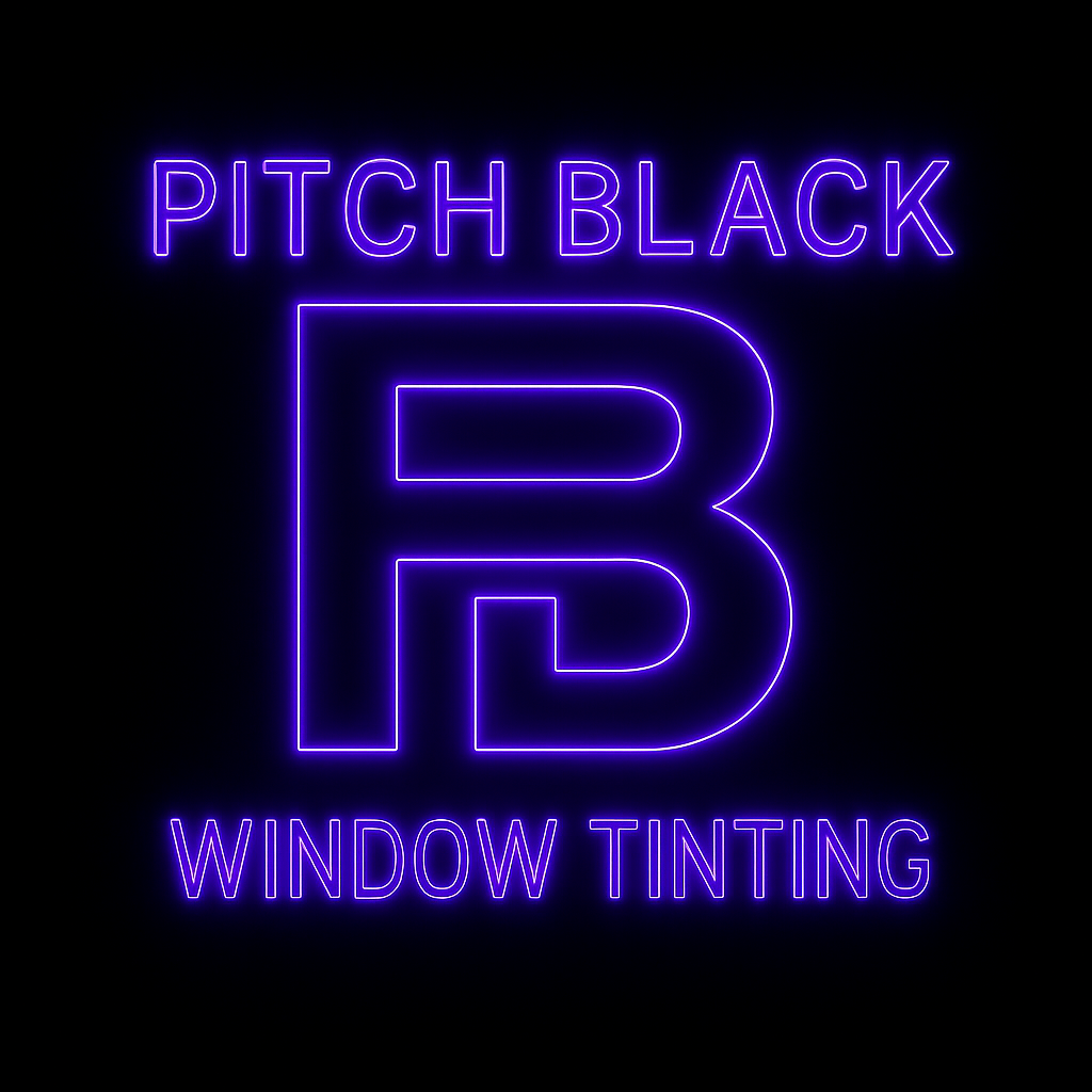 Pitch Black Window Tinting Logo